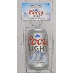 Coors Light Beer Can Drink Faux Food Christmas Tree Decoupage Ornament 2024